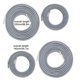 thumbnail image 2 of Cuerdas Elásticas Cuerdas Elásticas Sillón Plegable Atar Cuerdas De Látex Elásticas, Gris 4 piezas seitruly HA7414-02B, 2 of 6