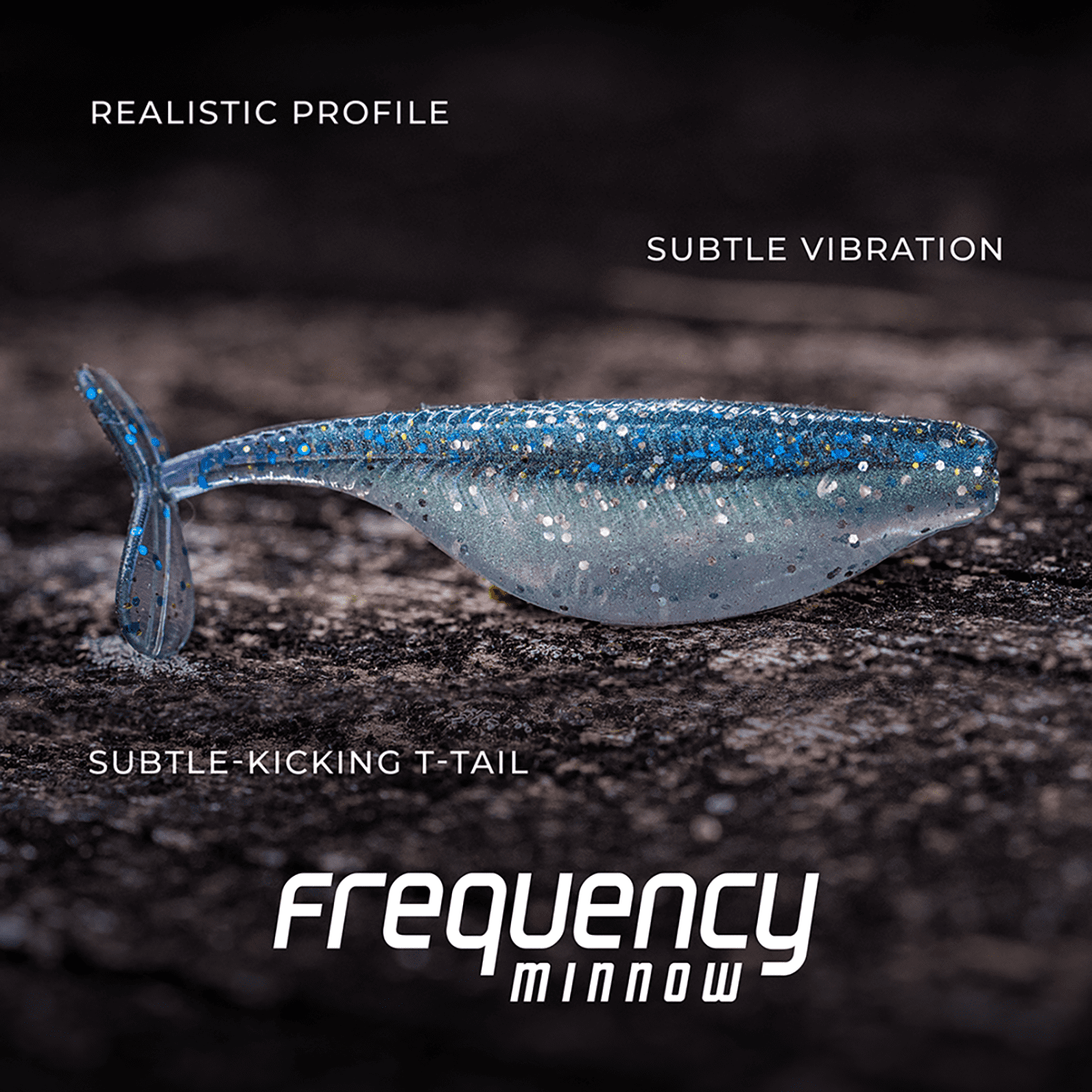 6th Sense Frequency Minnow 2.0 Soft Plastic T-Tail Minnow Crappie Fishing Lure Forward Facing Sonar Bait Made in USA