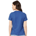 thumbnail image 4 of BELLA+CANVAS Women Heather CVC T-Shirt, Relaxed Fit, Short Sleeve Crew Neck, Heather True Royal, M, 4 of 5