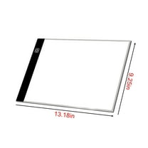Meggemo Generic Led Light Box Tracing Board Ultra Art Copy Pad For Drawing And Stenciling Cartoon Light Box Led Pad With Adjustable Brightness Usb Powered Portable Art Accessory Beginners