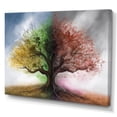 thumbnail image 2 of Designart "Tree Season Change II" Tree Floral Canvas Wall Art, 2 of 5