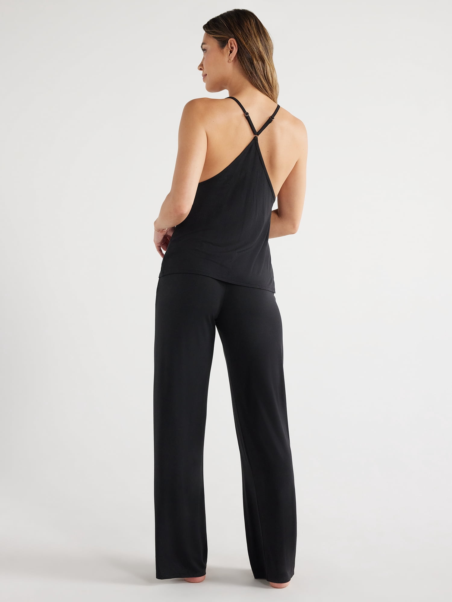 Sofia Intimates Women's and Plus Modal Cami and Pajama Pants Set, 2-Piece, Sizes XS-3X