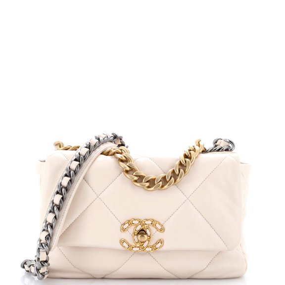 Pre-Owned 19 Flap Bag Quilted Leather Medium By Rebag