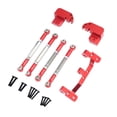 thumbnail image 2 of Fiocias RC Car Axle Rod Aluminum Alloy Replacement Kit Model Car Axle Rod Four Link Mount Rod Secure Fitment Complete Set Suitable for RC Crawling Sports DIY red, 2 of 8