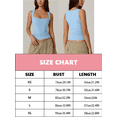 thumbnail image 5 of Womens Square Neck Tank Tops Dressy Summer Sleeveless Shirts Sexy Going Out Fitted Trendy Tops T Shirts Blouses, 5 of 5