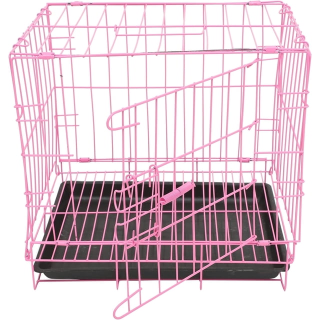 AVEKI Dog Cage pet cage - Single Door Metal Dog crates with Movable Tray- & Carry, Kennel for Medium Dogs Suitable for Poodle Dog cat Dog Crate Rabbit Soft Sided Dog Crate Dog Kennel 0601M