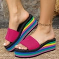 thumbnail image 3 of IUJSOY Women's Platform Flip Flops with Arch Support Comfortable Yoga Mat Wedge Thong Slippers, 3 of 9