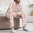 thumbnail image 7 of Salouo Pastry Print Button-Front Long Sleeve Pajama Set for Men, Soft 2Pjs Men's Long Sleeve Sleepwear-Small, 7 of 7