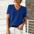 thumbnail image 2 of GZWYHT Womens Summer Short Sleeve TopsLightweight Pullover Sweaters Long Sleeve Fashion Sweaters Lightweight Knit Pullover Sweater Tops Loose Dressy Casual Blouse, 2 of 9