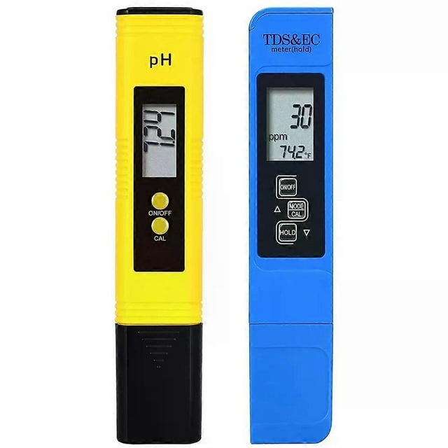 TDS Meter Digital Water Tester High Accuracy Digital 0-14 PH Meter Tester 0-9990ppm TDS&EC LCD Water Purity PPM Aquarium Filter