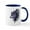 White/Navy Inside, variant on CafePress - Tribal Wolf Mug - 11 oz Ceramic Mug - Novelty Coffee Tea Cup