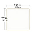 thumbnail image 3 of COMBO SET The Edge Collection 10.75" & 7.75" Square Clear With Gold Rim Plastic Dinnerware:20CT, 3 of 5