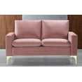 thumbnail image 3 of Uspridefurniture Buchholz 54.7'' Velvet Square Arm Loveseat,Pink, 3 of 5