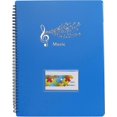 thumbnail image 1 of Carpeta de música KAIYANG para guardar partituras tamaño A4 40 bolsillos color negro y azul, 1 of 5