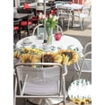 thumbnail image 5 of Outdoor Tablecloth with Umbrella Hole for Patio/Picnic/Party/Camping, Sunflower Eucalyptus Waterproof Table Cloth Round Cover Washable, Farmhouse Weeping Botanical (Dia 54"), 5 of 8