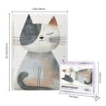 thumbnail image 4 of 500 pcs Modern Art Sleeping Cat Puzzles For Adults 500 Pieces,Challenging Brain Exercise,Vibrant Design,Enchanting Sleeping Cat Wooden Puzzle,Great For Relaxation And Display For Cat Enthusiast, 4 of 6