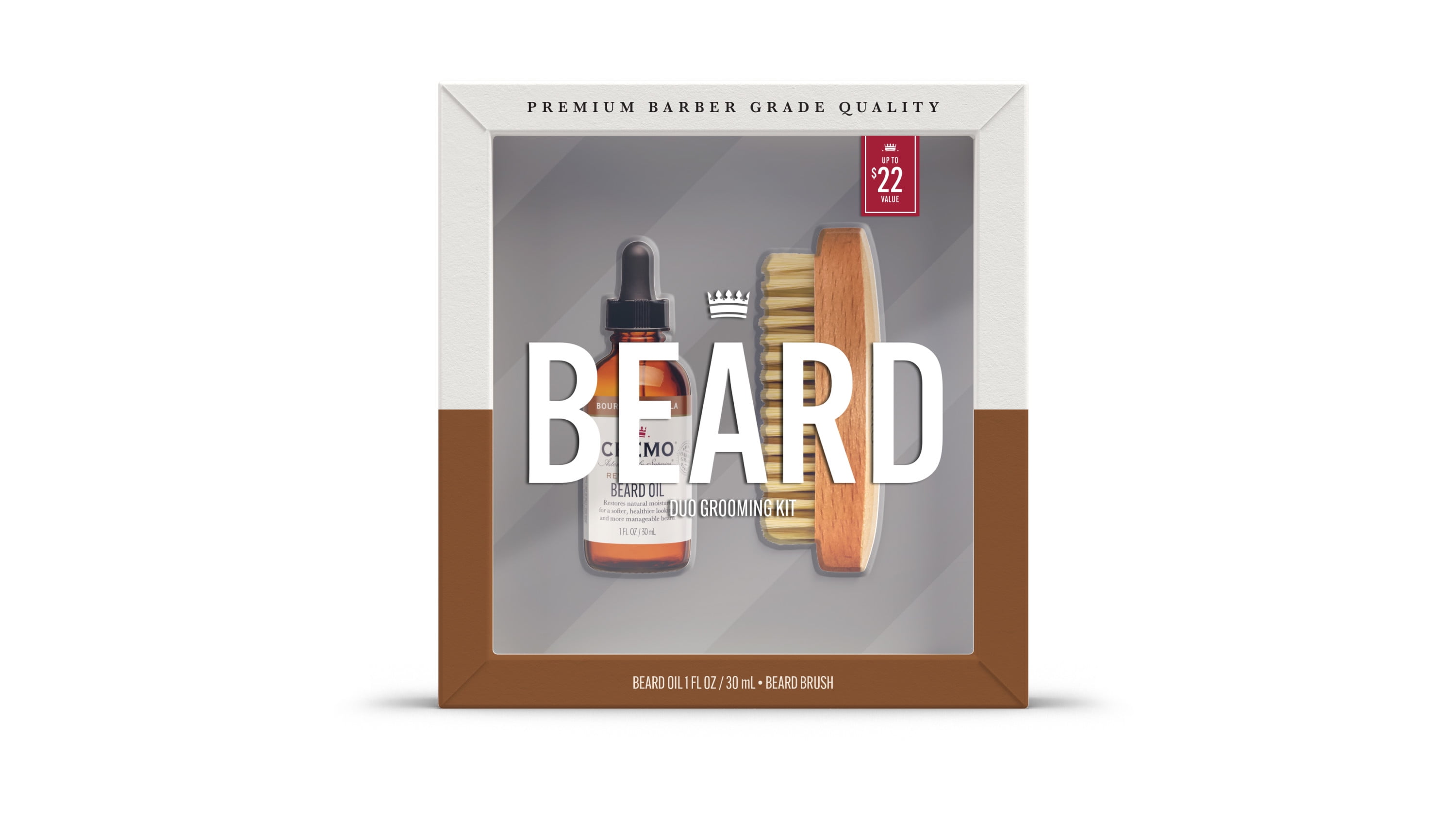 Cremo Men’s Bourbon Vanilla Duo Grooming Gift Set, with 1 Cremo Bourbon