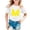 Brown, variant on Children's Fashion Letter Printed T Shirt Casual And Comfortable Top For Boys And Girls Girls T Shirts