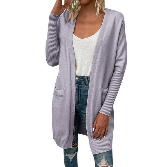 Vedolay Women's Fall Tops Womens Basic Solid Color Button Down Lightweight Casual Jacket With Pockets,Gray XXL