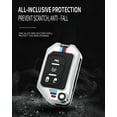 thumbnail image 6 of for Jeep Key Fob Cover Metal Key Case Compatible for Gladiator JT Wrangler JL JLU Rubicon Key Fob Holder Protector Shell, 6 of 8
