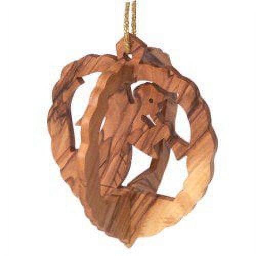 Wooden Ornament - Angel 3D (3.7")