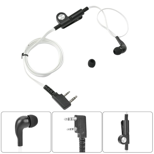 Safe ABS Plastic Communication Accs, Headset For , Adjustable Clear Hotel Security Bodyguard For Security Guard Black,Red,Green,White