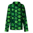 thumbnail image 5 of SELONE Button down Shirts for Women Long Sleeve St. Patricks Day Collared Shirt Button Patterned Tops Outerwear 2XL, 5 of 5