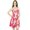 Red, variant on Bimba Women Spaghetti Strap Knee Length Dress Summer Beach Clothing