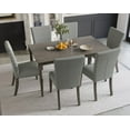 thumbnail image 1 of HMD Clinton 7 Piece Dining Set, Taupe, Gray/Taupe, 1 of 9