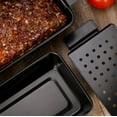 thumbnail image 5 of Meatloaf Pan with Drain Tray, Dingrich 9 x 5 Inches Loaf Pans with Insert, Nonstick Meat Loaf for Baking, Loaf Pans for Baking Bread (Black), 5 of 9
