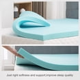 thumbnail image 3 of Gel Infused Memory Foam Mattress Topper (Blue), 3 of 5