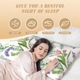 thumbnail image 6 of Honeii Wisteria Flower Print Long Body Pillowcase 20x54 in,Body Pillow Cover with Zipper,Large Body Pillowcase,Soft Bed Decorative, 6 of 7
