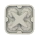 thumbnail image 1 of Injueey Bandeja de cubitos de hielo de calabaza de silicona para el hogar molde Universal para hacer pudín de gelatina de 4 rejillas Gris, 1 of 6