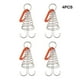 thumbnail image 3 of Wosthever 4 Uds. De tabla de resorte en forma de espiral, clavija de cubierta de pulpo con hebilla de gancho de mosquetón, accesorio para equipo Ropa Deportiva, Zapatos, 3 of 6