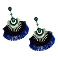 thumbnail image 1 of 2 uds pendientes de borla accesorios de ropa flecos gota de diamantes de imitación oreja colgante Azul Yuyangstore pendientes de borla, 1 of 8