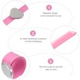 thumbnail image 4 of 1Set Magnetic Wrist Strap Hairdressing Comb Barbershop Silicone Hand Band Comb, 4 of 7