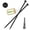 Black-#14 x 6"-100, variant on [pack Of 50] #14 X 6 Wood Structural Screws Green Coated Heavy Duty Hex Head Timber/log/landscaping Rust Resistant Socket Included