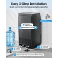 thumbnail image 6 of XUTUMM Commercial Ice Maker 120 lbs/24H, 33 lb Storage Bin, Dual Water Inlet Ice Machine with Adjustable Ice Thickness, Self-Cleaning for Restaurant Bar Office Black, 6 of 10