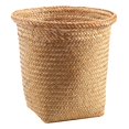 thumbnail image 2 of Cesta de paja redonda natural, organizador creativo de almacenamiento, cubo de almacenamiento de ropa (tamaño pequeño), 2 of 4