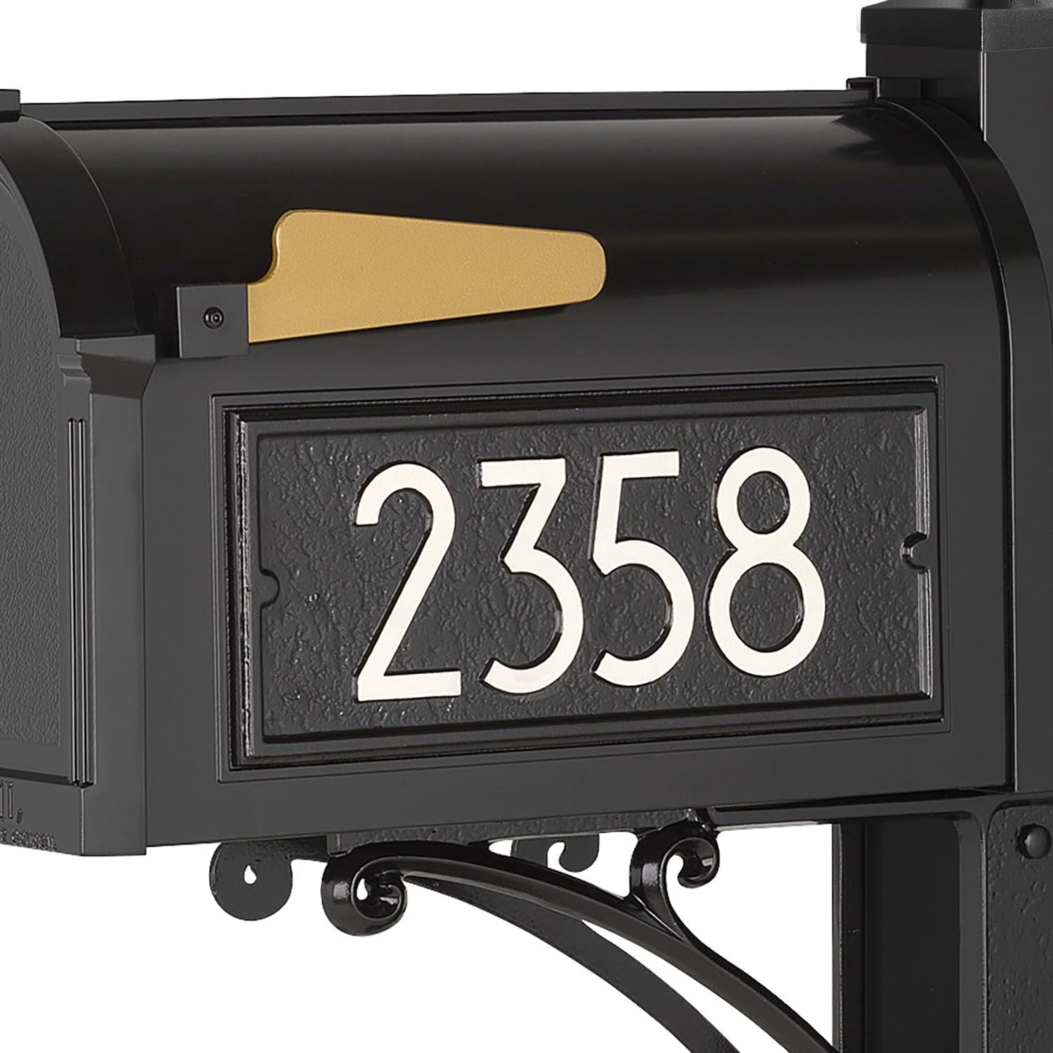 Custom Mailbox Address Plaque, Personalized House Number Sign with Modern Numbers