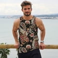 thumbnail image 6 of Salouo Paisley6 for Men's Tank Tops,Sleeveless Muscle Shirts for Men Quick Dry Workout Tank Top Gym Muscle Tee Fitness Bodybuilding Sleeveless T Shirt-Large, 6 of 7