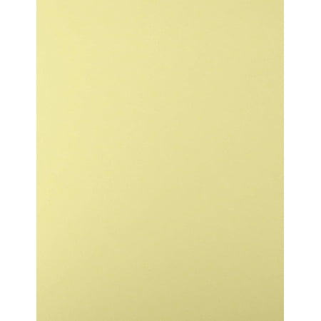 50 Colored Cream Sheet Card Stock Paper - Vellum Bristol Cover, Copy Paper, Printer Paper, 67lbs, 147gsm, 8.5