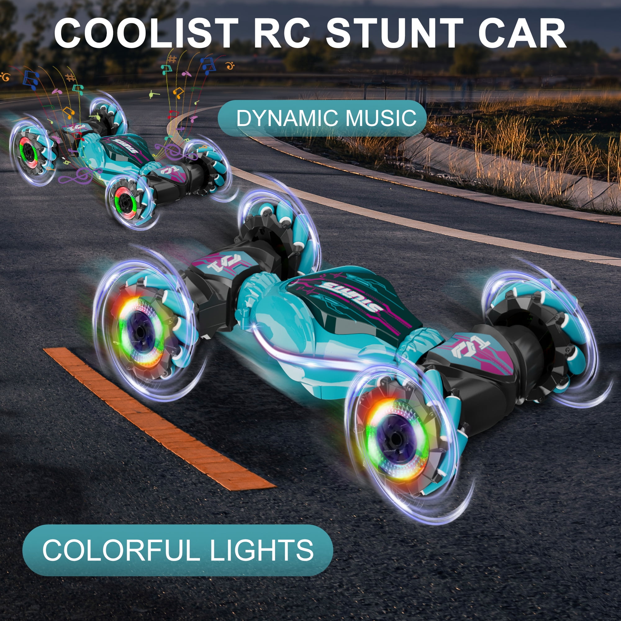 UUGEE Remote Control RC Stunt Car, Double-Sided 4WD Drift