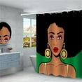thumbnail image 6 of European And American High-definition Digital Printing Polyester Fiber Waterproof Shower Curtain Floor Mat Bathroom Base Toilet, 6 of 9