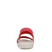Bzees for LifeStride Women's Cali Strappy Sandal Coral Beach Multi 7.5M