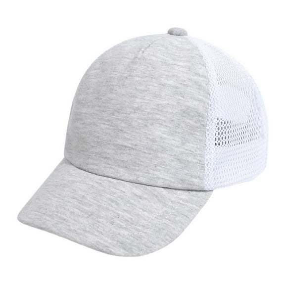 Kogui Kids Baseball Hat Toddler Baseball Cap Washed Cotton Washed Adjustable Caps Hats for Toddler Boys Girls (Light Gray,1-3 Year)