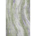 thumbnail image 2 of Addison Rugs Mayfield Premium Machine Washable Transitional Swirls Olive Rectangle Rug, 5' x 7'6", 2 of 7