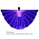 thumbnail image 3 of Luces LED Danza Del Vientre Isis Ropa Rendimiento Con Palos (Adulto Púrpura), 3 of 9
