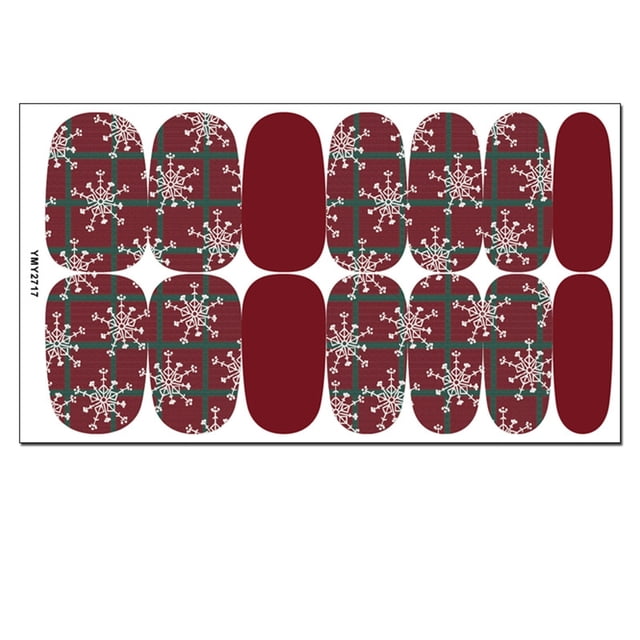 Fiudx Uñas Navideñas, Pegatinas En Muñeco de Nieve, Calcomanías Autoadhesivas En Papá Noel, Materiales En Decoración de Uñas, Ideal En Fiestas En Cumpleaños Infantes, Regal En Mujeres, Manicure En Ha