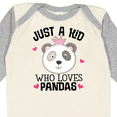 thumbnail image 4 of Inktastic Cute Panda Gift for Girls Girls Long Sleeve Baby Bodysuit, 4 of 5